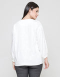 Connexion Embro Cut Linen Blouse for Women