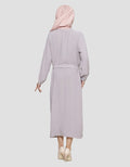 Annisa Double Layer Ogz Hand Embroidery Ruffle Sequins Maxi Neck Women's Dress