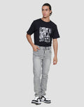 Nevada Acid Wash Celana Panjang Denim Slim Fit Pria