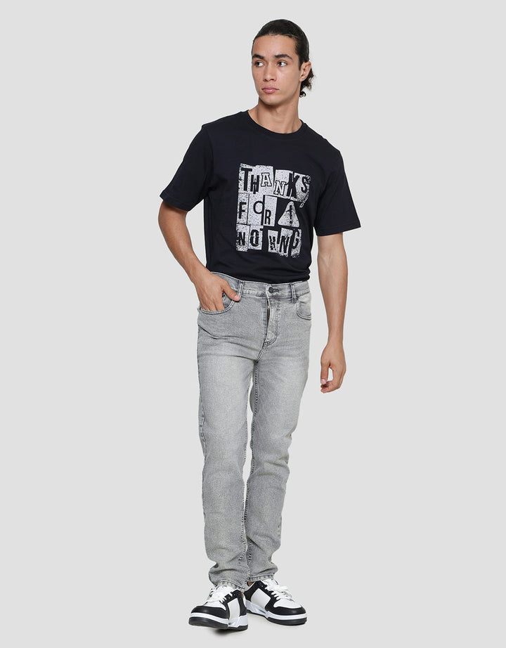 Nevada Acid Wash Celana Panjang Denim Slim Fit Pria