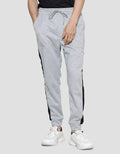 Nevada Celana Jogger Knit Pria With List Combine Fabric