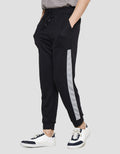Nevada Celana Jogger Knit Pria With List Combine Fabric