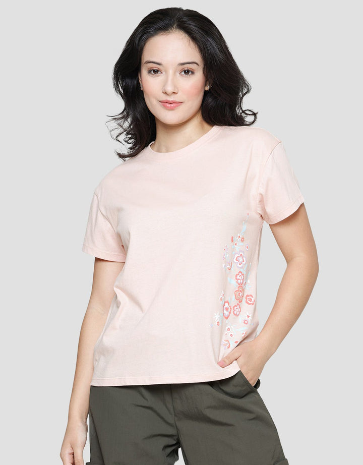 Connexion Kaos Lengan Pendek Rubber Bawah Wanita