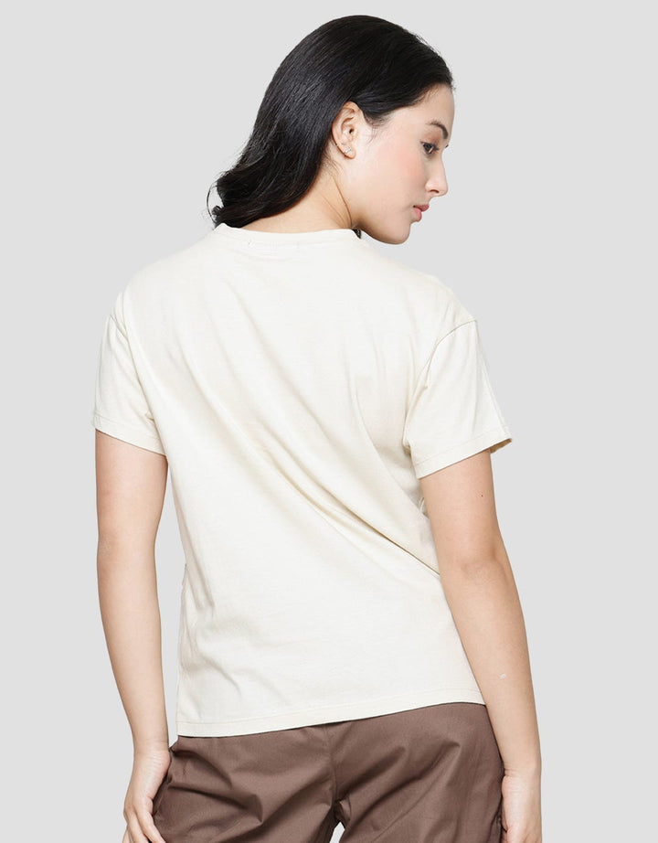 Connexion Kaos Lengan Pendek Rubber Bawah Wanita