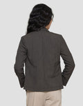 Connexion Motif Bintik Blazer Wanita