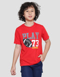 Cardinal Kids Boy Play Wording Boys Short Sleeve T-Shirt