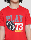 Cardinal Kids Boy Play Wording Boys Short Sleeve T-Shirt