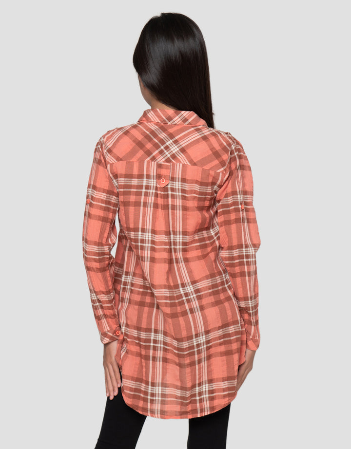 Cardinal Kids Girl Plaid Klasik Kemeja Anak Perempuan