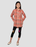 Cardinal Kids Girl Plaid Klasik Kemeja Anak Perempuan