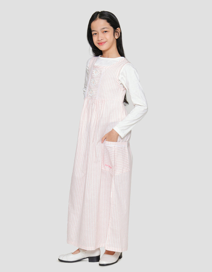 Cardinal Kids Girl Stripe Gamis Anak Perempuan
