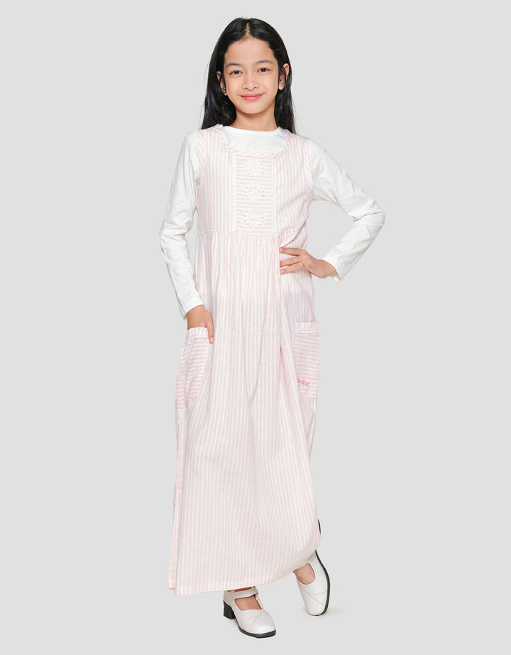 Cardinal Kids Girl Stripe Gamis Anak Perempuan