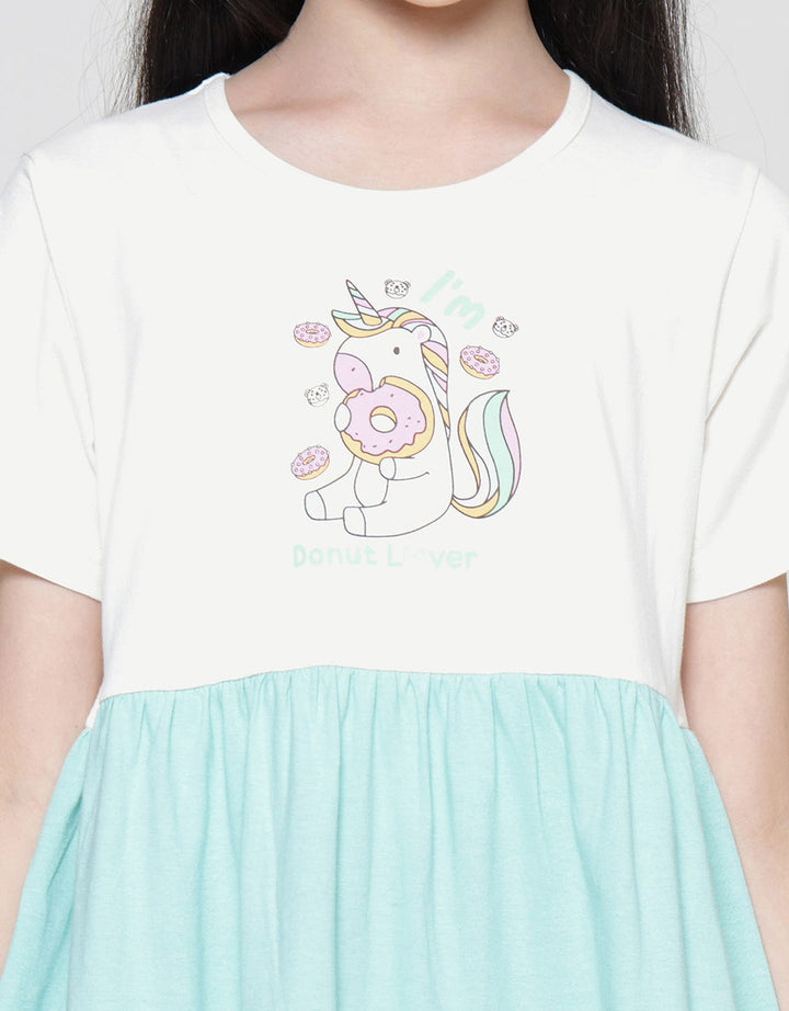 Aero Midi Dress Daily 3 Colors Unicorn Donut Girls
