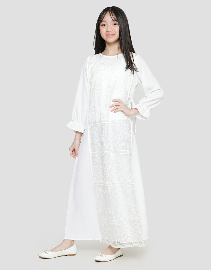 Sweet Miss Long Sleeve Maxi Dress Leb Modest Tali Hijab Anak Perempuan