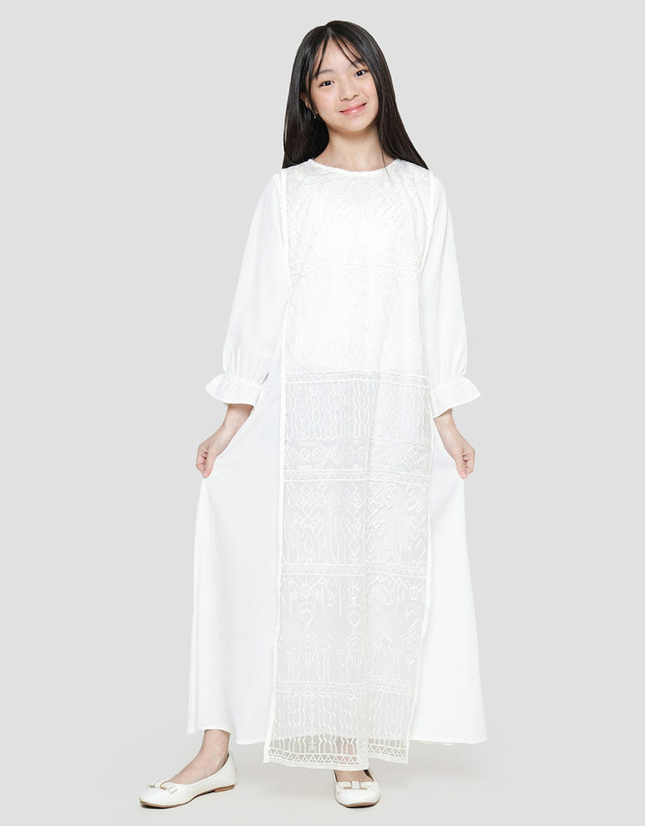 Sweet Miss Long Sleeve Maxi Dress Leb Modest Tali Hijab Anak Perempuan