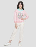 Aero Komb Neck Rib Unicorn Flower Girls Sweater