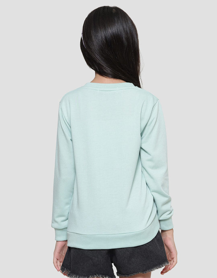 Aero Chenile Flower Sweater Anak Perempuan