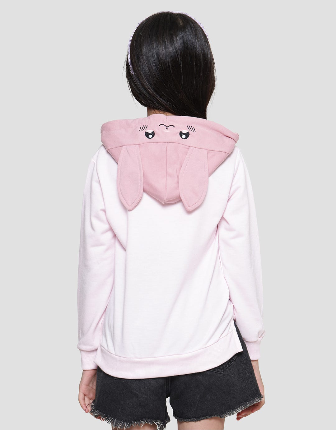 Aero Bunny Ears Sweater Hoodie for Girls