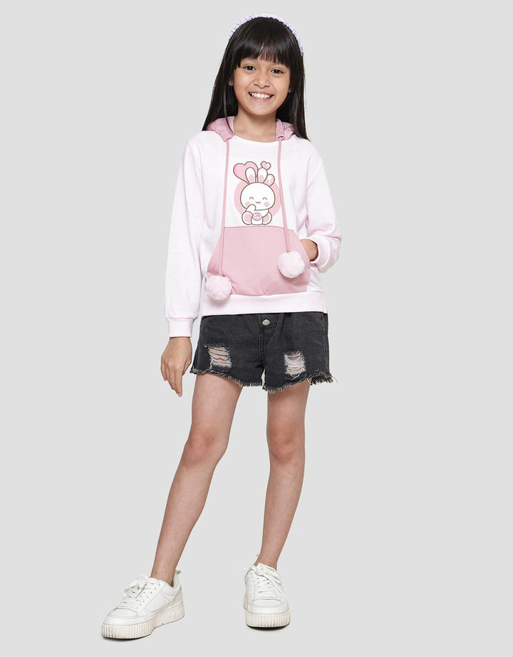 Aero Bunny Ears Sweater Hoodie for Girls