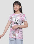 Aero Fullprint Animal 1 Girls Short Sleeve T-shirt