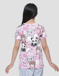 Aero Fullprint Animal 1 Girls Short Sleeve T-shirt