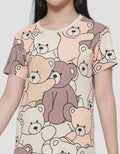 Aero Animal Bear Girls T-Shirt