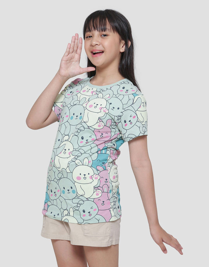 Aero Animal 3 Print Kaos Anak Perempuan
