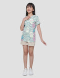 Aero Animal 3 Print Kaos Anak Perempuan