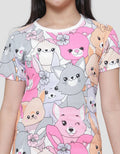 Aero Bear Print Girls T-Shirt