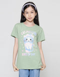 Aero Dessert Catpucino Girls Short Sleeve T-Shirt