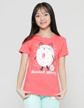 Aero Short Sleeve T-Shirt for Girls, Dessert Donutworry Print