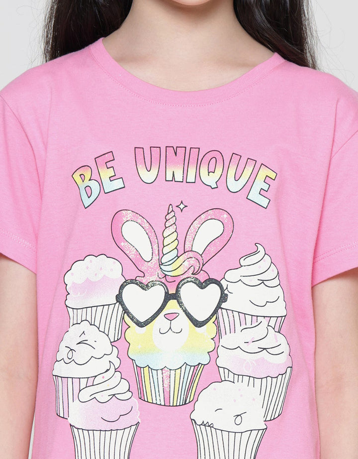 Aero Dessert Be Unique Girls Short Sleeve T-Shirt