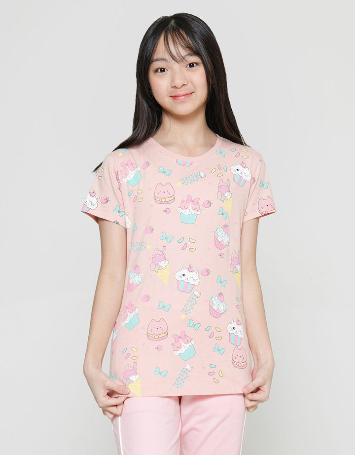 Aero Dessert Mix Girls Short Sleeve T-Shirt