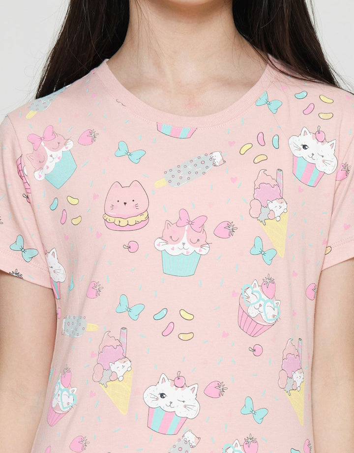 Aero Dessert Mix Girls Short Sleeve T-Shirt