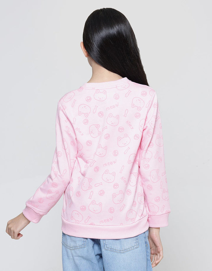 Aero Cat Soulmate Sweater Anak Perempuan