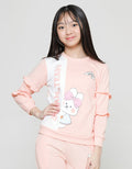 Aero Sweater Bunny Chenille Ribbon Girls