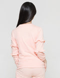 Aero Sweater Bunny Chenille Ribbon Girls