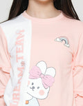 Aero Sweater Bunny Chenille Ribbon Girls