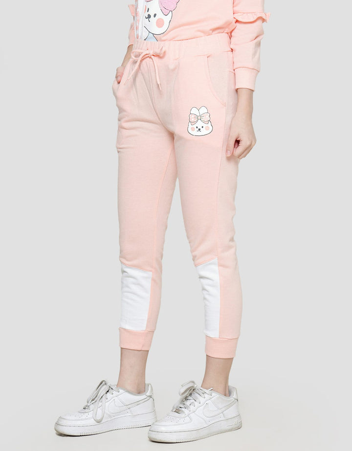 Aero Bunny Ribbon Celana Jogger Anak Perempuan