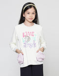 Aero Uni Lace Woven Long Sleeve T-Shirt for Girls