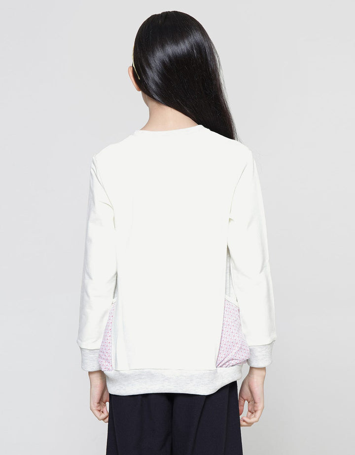 Aero Uni Lace Woven Long Sleeve T-Shirt for Girls