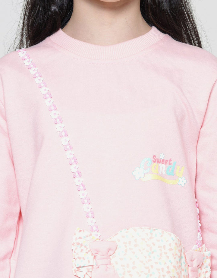 Aero Candy Ribbon Long T-shirt for Girls