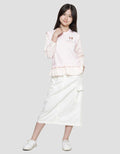 Aero Woven Cat Embroidery Glasses Sweater Girls
