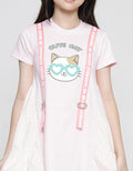 Aero Glasses Embro Midi Dress for Girls