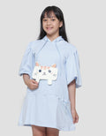 Aero Hoody Cat Pocket Midi Dress Long Sleeve Girls