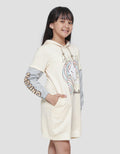 Aero Hoody Magic Unicorn Midi Dress Long Sleeve Girls