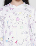 Aero Print Cat Miao Girls Long Sleeve Shirt