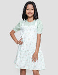 Aero Woven Overall Print Kotak Midi Dress for Girls