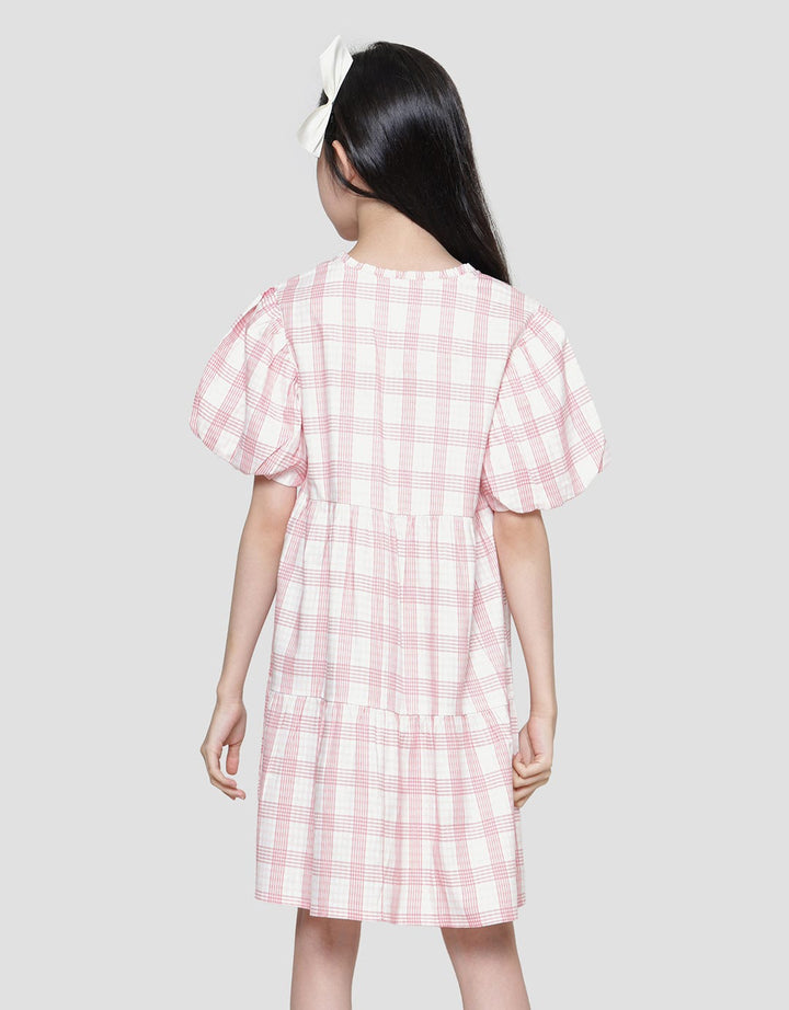 Aero Baloon Sleeve Midi Dress Anak Perempuan