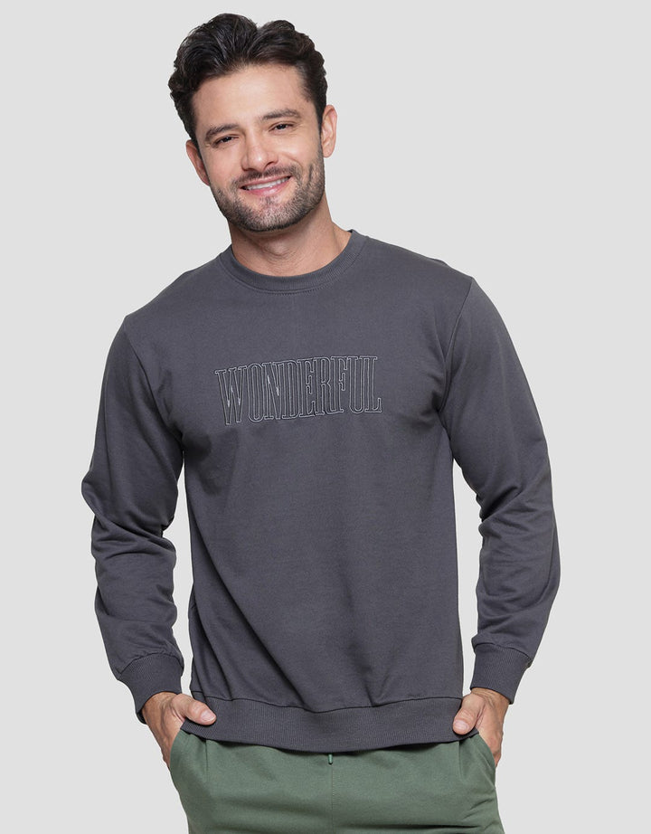 Details Embro Wonderful Sweater Casual Pria
