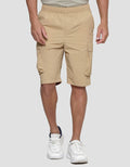 Details Hidden Zipper Regular Fit Men's Cargo Shorts